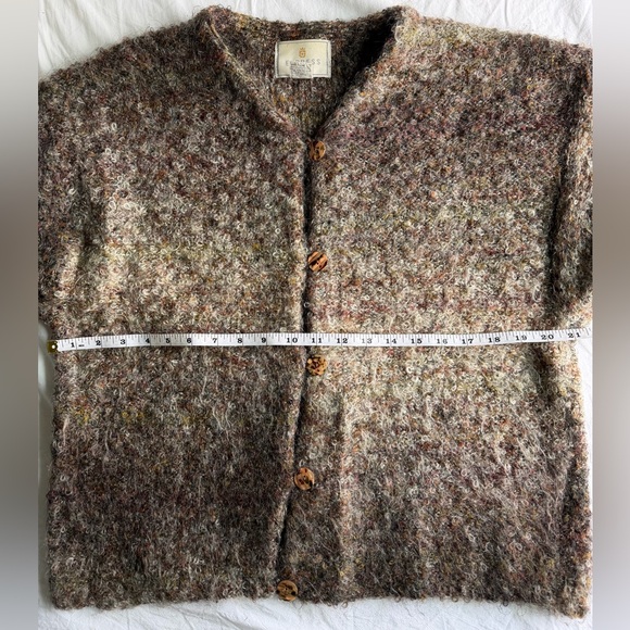 Vintage Express Tricot Ombre Boucle Cardigan Sweater Mohair Blend - Picture 10 of 11